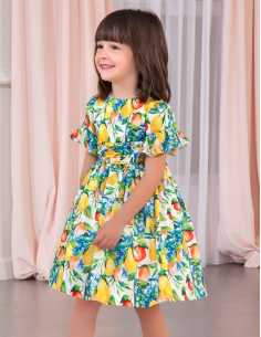 VESTIDO SATEN LIMONES