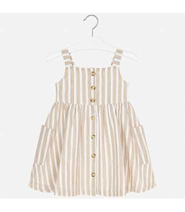 VESTIDO RAYAS LINO
