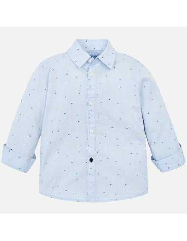 Camisa manga larga microestampado niño