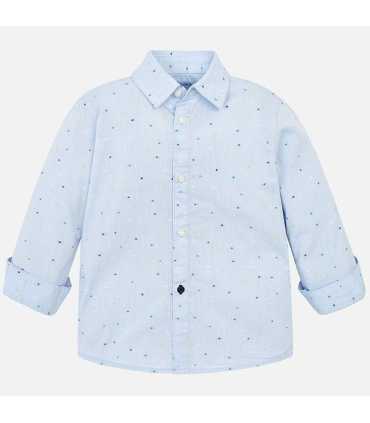 Camisa manga larga microestampado niño