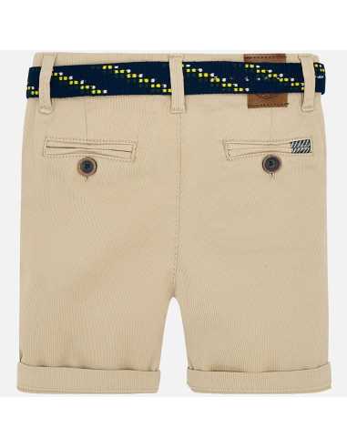 Bermudas piqué cinturón niño