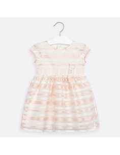 VESTIDO ORGANZA RAYAS