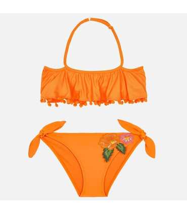 Bikini volantes con apliques niña