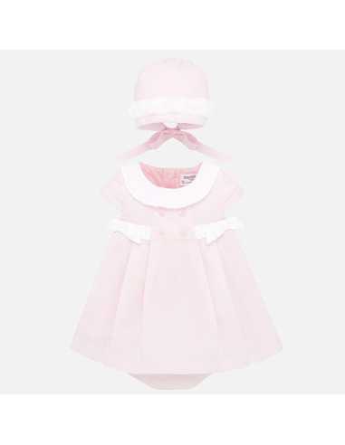 VESTIDO CAPOTA Y BRAGA PIQUE