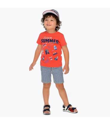 Bermudas vaquera rayas niño