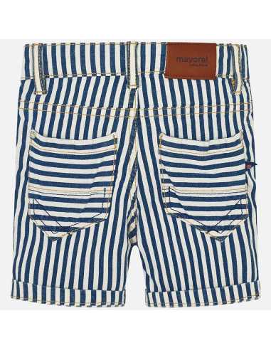 Bermudas vaquera rayas niño