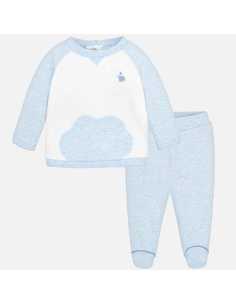 Conjunto polaina nube bebé recién nacido