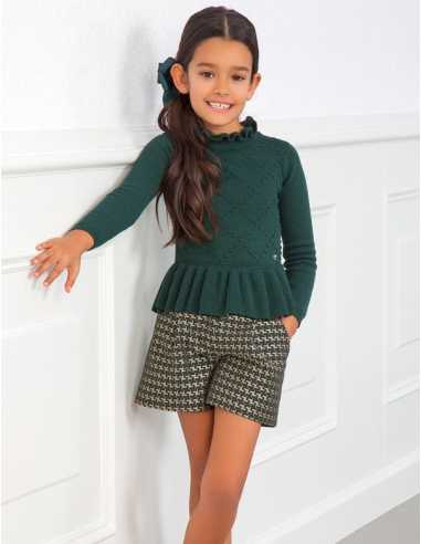 BERMUDA JACQUARD PATA DE GALLO