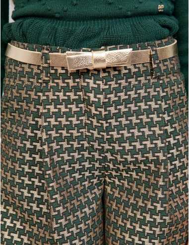 BERMUDA JACQUARD PATA DE GALLO