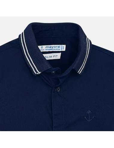 Camisa manga corta lisa niño