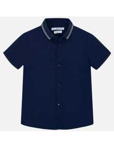 Camisa manga corta lisa niño