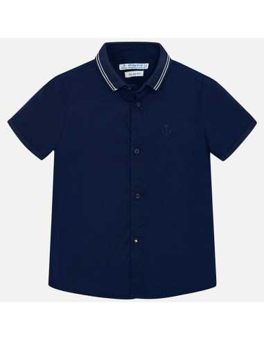 Camisa manga corta lisa niño