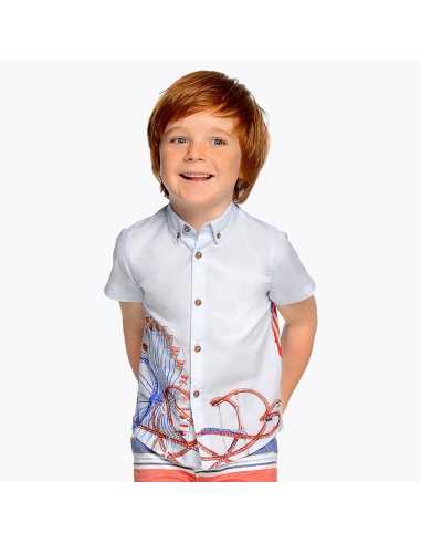 Camisa manga corta dibujos verano niño