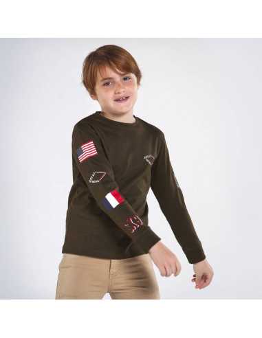 CAMISETA M-L MANGAS ESTAMPADAS