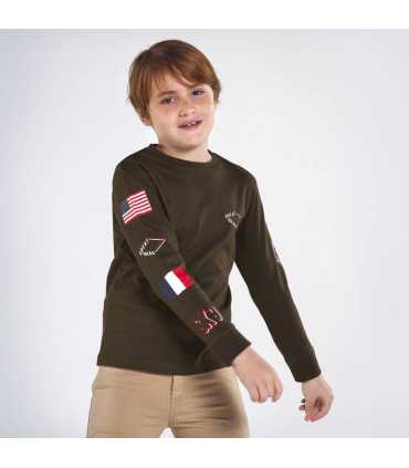 CAMISETA M-L MANGAS ESTAMPADAS