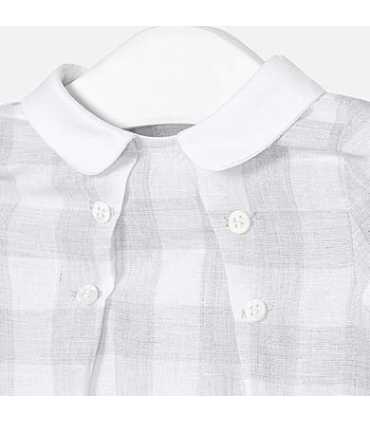 Pelele cuadros lino bebé recién nacido