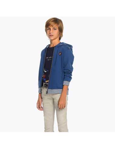 Pantalón chino largo cinturón slim fit niño