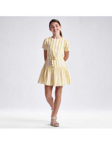 VESTIDO RAYAS CINTURON