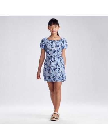 VESTIDO ESTAMPADO HOJAS