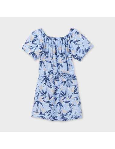 VESTIDO ESTAMPADO HOJAS