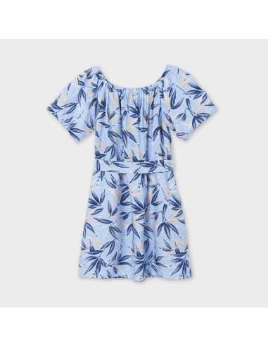 VESTIDO ESTAMPADO HOJAS