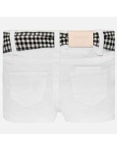 Shorts cinturón vichy bebé niña
