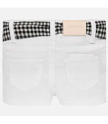 Shorts cinturón vichy bebé niña