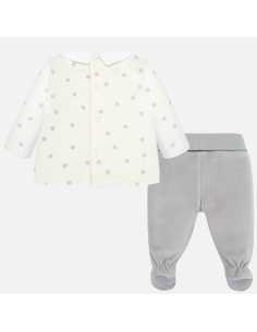 Conjunto polaina y camiseta animalito bebé niño recién nacido 2