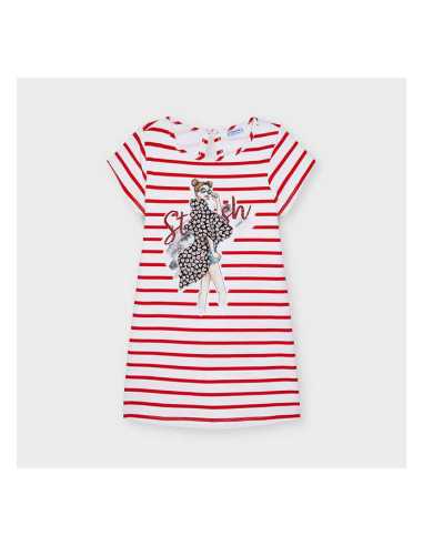 VESTIDO PUNTO RAYAS MUÑECAS