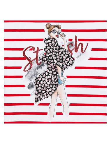 VESTIDO PUNTO RAYAS MUÑECAS