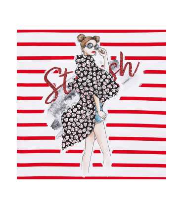 VESTIDO PUNTO RAYAS MUÑECAS