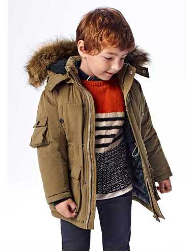 PARKA CAPUCHA DE PELO