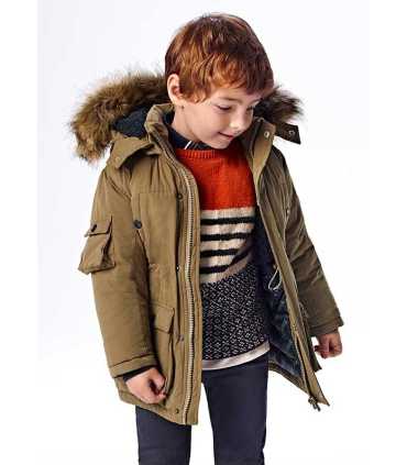 PARKA CAPUCHA DE PELO