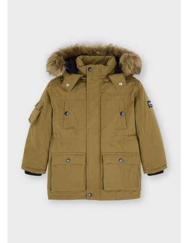 PARKA CAPUCHA DE PELO